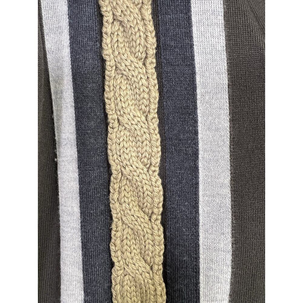 Prada Men’s Cable Knit Cardigan Sweater Size 50‎ US M Brown Wool Cashmere - Picture 5 of 16